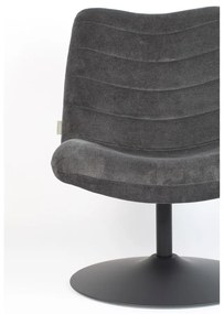 Тъмносиво кадифено кресло Bubba - Zuiver