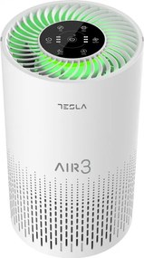 Пречиствател на въздух Tesla Тара Lite 3, 30W, HEPA филтър, Таймер, До 12 м2, Бял