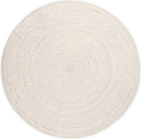 Кремав двустранен/ръчно изработен ютен кръгъл килим ø 200 cm Braided – Hanse Home