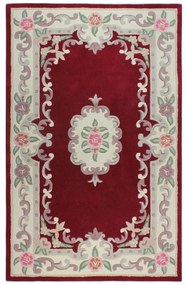 Червен вълнен килим , 75 x 150 cm Aubusson - Flair Rugs