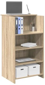 859017 vidaXL Рецепционно бюро, дъб сонома, 55x50x103,5 см, инженерно дърво