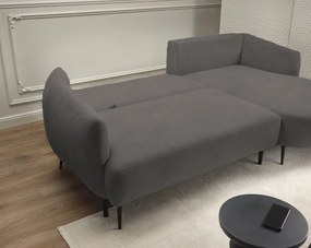 Ъглов диван Тери Мини-сив-ляв