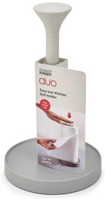 Сива пластмасова стойка за кухненска хартия ø 16 cm Duo – Joseph Joseph