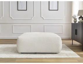 Кремава табуретка от рипсено кадифе Lucien – Bobochic Paris