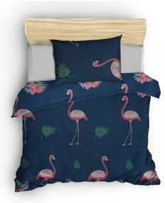 Тъмносиньо-розово единично детско спално бельо 140x200 cm Big Filamin – Mijolnir