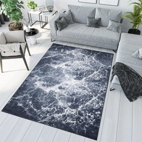 Тъмно модерен килим с абстрактен модел Ширина: 120 см | Дължина: 170 см