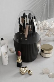 Органайзер за гримове Hermia 964FRM3316, 24x24x13 см, Без BPA, Пластмаса, Черен