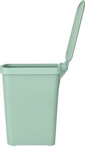 Кош за боклук с педал Brabantia StepUp 1008484, 25 л, Екологични материали, Голям отвор, Светлозелен