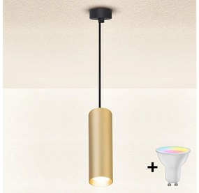 Brilagi - LED полилей SELE с възможност за димиране на кабел 1xGU10/6,5W/230V черен/златен