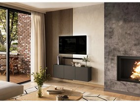Антрацитна маса за телевизор 138x45 cm Piana – Germania