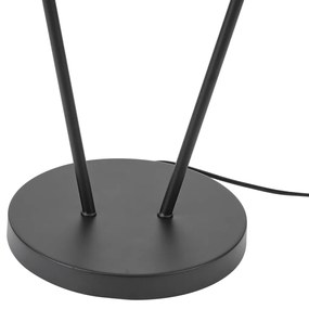 Модерна подова лампа черна 2 светлини GU10 35mm - Thomas