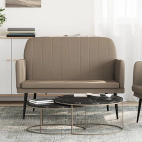 351403 vidaXL Пейка, капучино, 107x80x81 см, изкуствена кожа