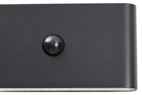 Стенна лампа черна Lux сензор магнитна вкл. LED акумулаторна - Batt