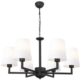 Черна метална висяща лампа с бели абажури Opviq lights Christina - Opviq lights