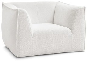 Бяло кресло от прежда с примки от букле Giorgia – Bobochic Paris