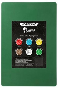 Полиетиленова дъска за рязане на зеленчуци и плодове 60x40x2см зелена (181109-4)