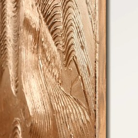 Ръчно рисувана картина 88x118 cm Metallic Brown – Malerifabrikken