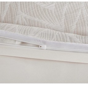 Бежово единично спално бельо от жакард 140x200 cm Florida – My House