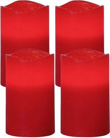 Eglo 410038 - КОМПЛЕКТ 4x LED коледни декорации MAY LED/0,066W/3xAAA червени