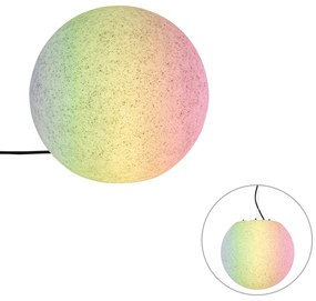 Умна външна лампа сива 35 см IP44 вкл. Wifi A60 - Nura