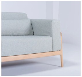 Синьо-сив диван с дъбова дървена конструкция , 180 см Fawn - Gazzda