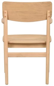 Трапезен стол от масивен дъб естествен Maidstone – Rowico