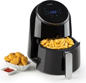 Klarstein Фритюрник с горещ въздух AirVital, 1300 W, 2,5 l, покритие CeraPlus, сензорно управление, черен