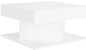 808368 vidaXL Маса за кафе, бяла, 57x57x30 см, инженерно дърво