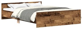 3328745 vidaXL Рамка за легло без матрак старо дърво 150x200см инженерно дърво