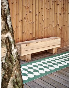 Зелена и кремава пътека за открито и закрито 70x250 cm Poppy Oregano – Pappelina