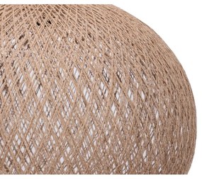 Бежово висящо осветително тяло с абажур от юта ø 38 cm – Opviq lights