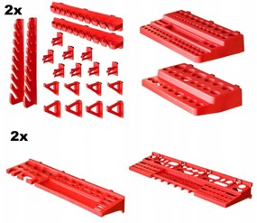 Стена за инструменти 172x78 см + 60 кутии