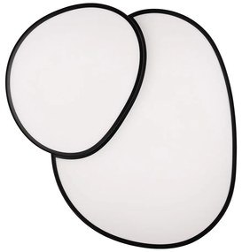 Черна LED светлина за таван 63,5x77 cm Rise - Trio