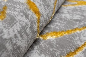 Изключителен модерен сив килим със златен мотив Ширина: 200 см | Дължина: 300 см