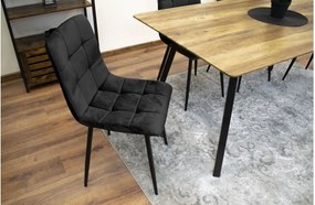 Трапезен стол кадифе Black Luxury