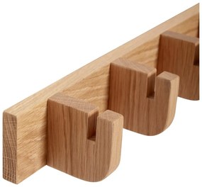 Стенна закачалка от масивен дъб в естествен цвят Nomad – Hübsch