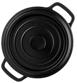 Чугунена тенджера Muhler Tika MR-2048CI, 20x10 см, 2 л, Индукция, Черен