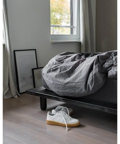 Черно борово двойно легло с решетка 140x200 cm Peek - Karup Design