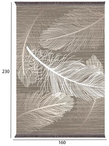 Килим 160х230 Пера - HM7675.37 бежово-кафяв цвят