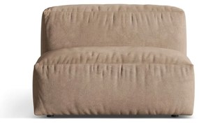 Светлокафяв кадифен модул за диван (среден модул) Martina – Micadoni
