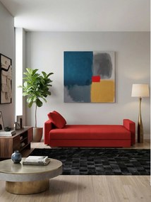 Диван Kleio двуместен-150φ 80β εκ.-Κόκκινο