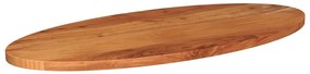 370813 vidaXL Плот за маса, 110x50x3,8 см, овален, масивна акация