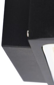 Модерна външна стенна лампа черна IP44 - Latina