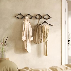 Стенна закачалка от масивно каучуково дърво в естествен цвят Montage – Umbra