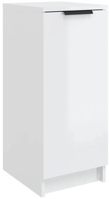 811418 vidaXL Шкаф за обувки, бял гланц, 30x35x70 см, инженерно дърво