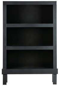 Черна книжарница от борова дървесина 107x160 cm Bonk - Basiclabel