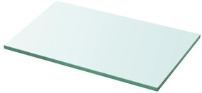 243808 vidaXL Плоча за рафт, прозрачно стъкло, 30 x 15 см