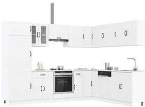 3314981 vidaXL Комплект кухненски шкафове от 14 части Lucca, инженерно дърво