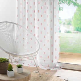 Завеса в бяло и розово 140x240 cm Geokid – douceur d'intérieur