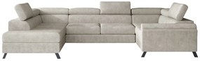 Разтегателен диван в П-образна форма  ESMADA, 336x92x200, dora 21,ляв